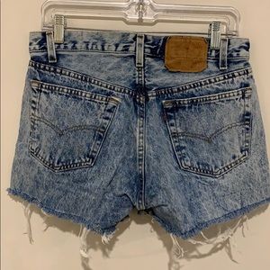 Levi Jean shorts. Acid wash
